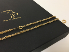 14 K Gouden Draai Ketting - 62 cm / 11,2 g