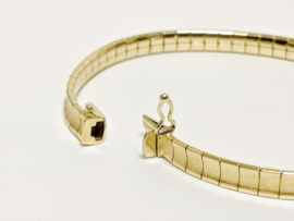 14 K Gouden Omega Armband (gematteerd) - 18,5 cm / 15,05 g