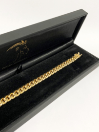 18 K Gouden Gourmet Schakel Armband - 17,5 cm / 11 g / 8 mm