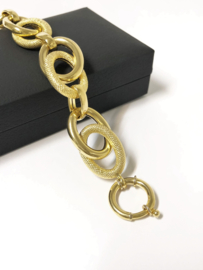 18 K Gouden Dubbele Anker Schakel Armband - 21 cm / 18,46 g