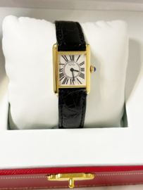 Must de Cartier Tank Quartz Opaline Light Silver Roman Dial Midsize Incl 2 Jaar Cartier Garantie
