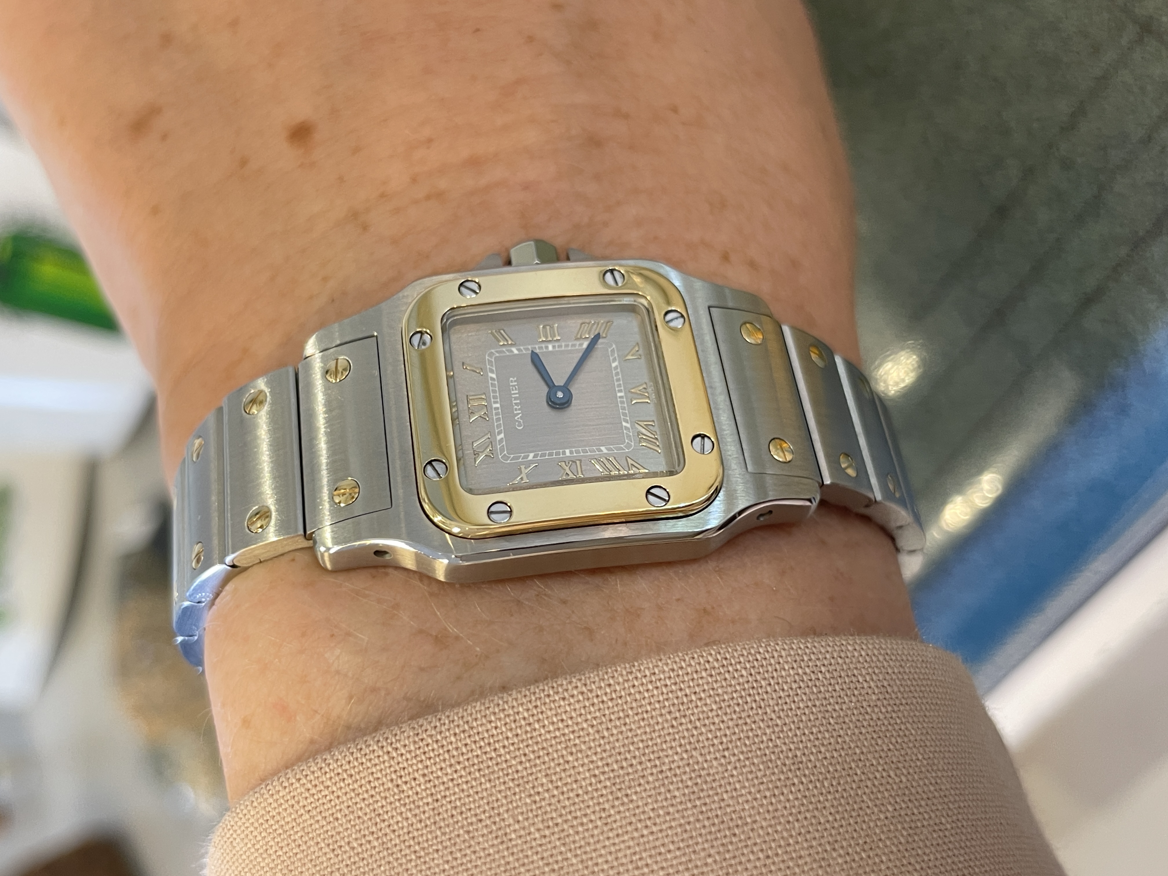 Santos de Cartier Galbee Lady Ref. 1057930 Staal/Goud - Incl. Garantie