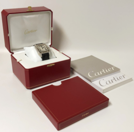 Cartier Santos 100 XL White Gold Diamond Anniversary 1904-2004