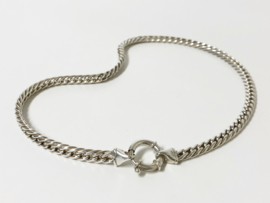 Zilveren Gourmet Slot Collier - 45 cm / 55,55 g