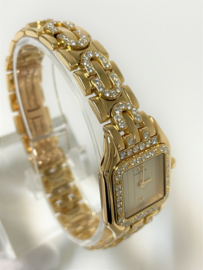 Cartier Panthere Art Deco Diamond Opaline Roman Dial Incl Documentatie / 2 Jaar Garantie Cartier