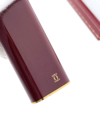 Must de Cartier Briquet Laque de Chine 3 Anneaux (Trinity) Bordeaux - Gas Aansteker