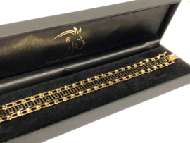18 K Gouden Schakel Armband Meander Versace Motief - 19,5 cm / 16,73 g
