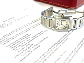 Cartier Tank Francaise Midsize Staal / 18 K Goud - Model 2301 Quartz