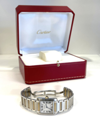 Cartier Tank Francaise Midsize Staal / 18 K Goud - Model 2301 Quartz