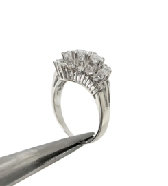 Witgouden Slagring ca 1.25 ct Briljant Geslepen Diamant - G / VS2