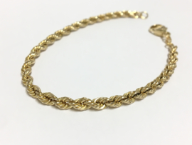 14 K Gouden Koord Armband - 19 cm / 4,35 g