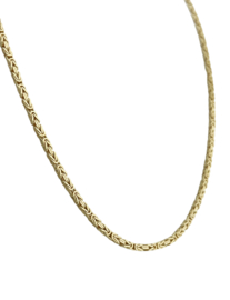 14 Karaat Gouden Konings Ketting Byzantijns - 60 cm / 2 mm / 14 g