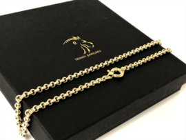 14 K Gouden Jasseron Slot Collier - 48 cm / 15,6 g