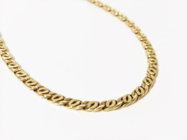 14 K Gouden Valkoog Schakel Ketting - 51 cm / 8,85 g