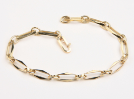 14 K Gouden Closed Forever Schakel Armband - 21,5 cm / 11,75 g