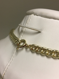 14 K Gouden Gourmet Schakel Collier - 45 cm / 14,95 g