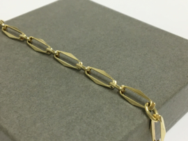 14 K Massief Gouden Closed Forever Schakel Armband - 17,5 cm / 8,5 g