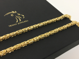 14 K Gouden Koningsketting Byzantijns - 70 cm / 110 g