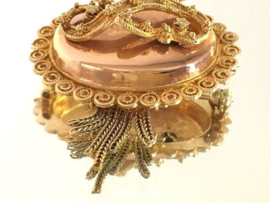 Antiek 14 K Gouden Mutsenbel Broche - ca 1900
