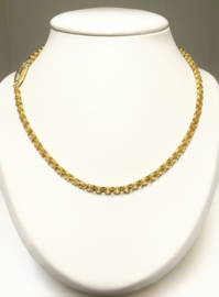 Antiek 14 K Gouden Jasseron Collier Jaren '20 - 48 cm