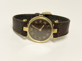 Cartier le Must Vermeil Ronde 18 K Verguld Zilver - Quartz