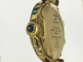 Pasha de Cartier Grill 38 mm- 18 K Gouden Heren Polshorloge Incl Doos / Papieren