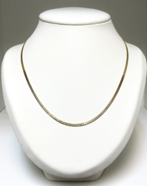 14 K Gouden Gourmet Collier (gewalst) - 49 cm / 8,95 g