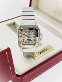 Santos de Cartier Galbee Lady Moonphase 0183 Cartier Box / 24 Mnd Cartier Garantie
