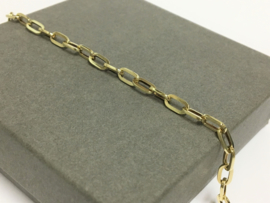 14 K Gouden Anker Schakel Armband - 21,5 cm / 7,7 g