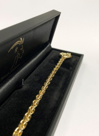 14 K Gouden Vossenstaart Slot Armband - 20 cm / 18,3 g / 5.5 mm