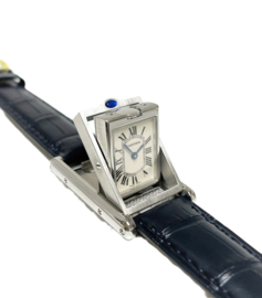 Cartier Tank Basculante 2386 Stainless Steel White Roman Dial - Incl. Garantie