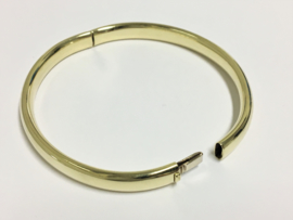 14 K Gouden Slaven Armband (glad) - 16,3 g