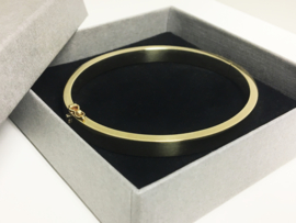 14 K Gouden Slaven Armband - Ovaal (glad) - 13,49 g