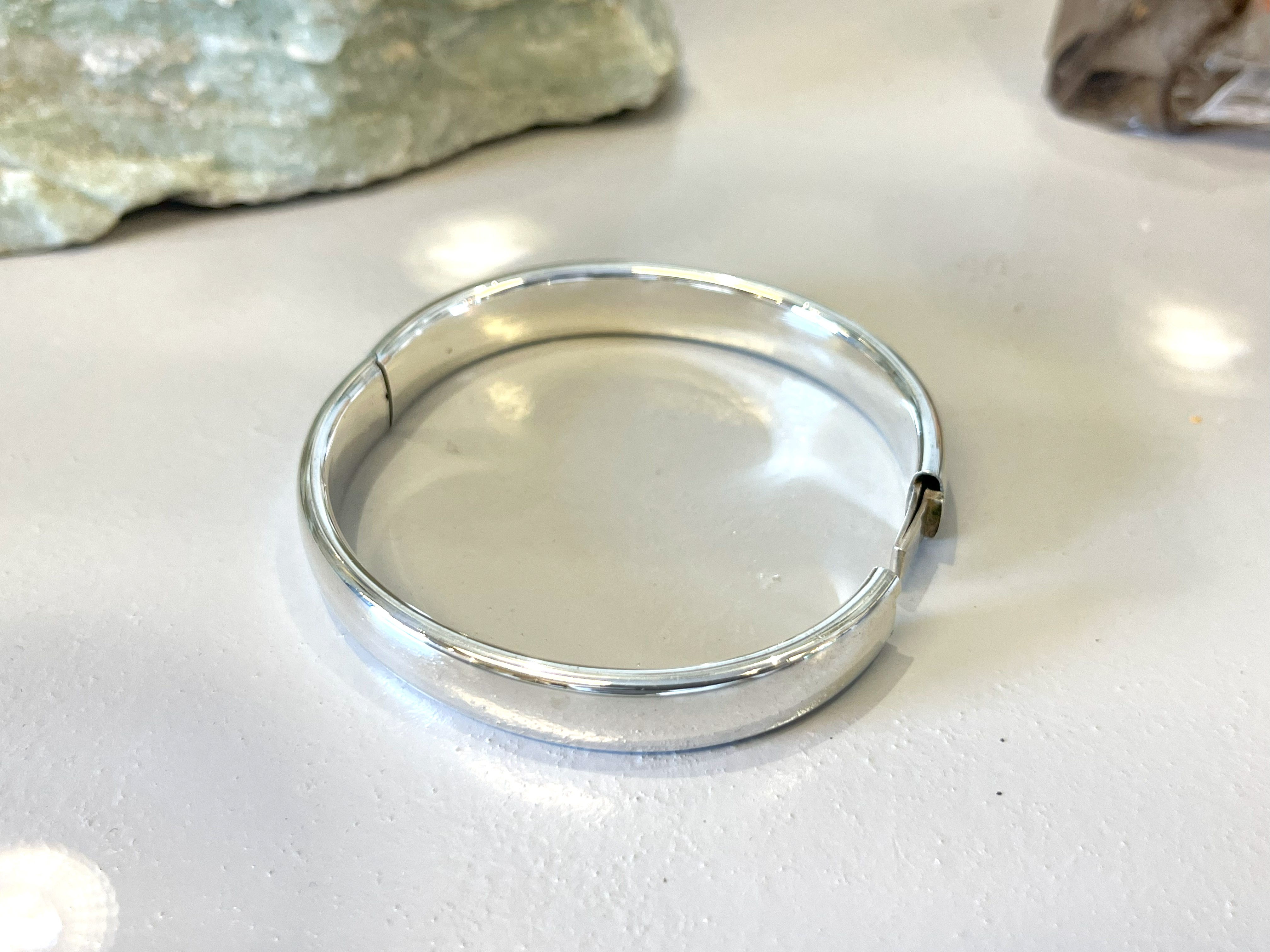 Zilveren Slavenarmband / Bangle Ovaal 10 mm