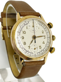 Pierce Watch Company 18 K Antiek Gouden Horloge Chronograaf - 1948