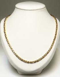 14 K Massief Gouden Koningsketting Byzantijns - 60 cm / 82,1 g