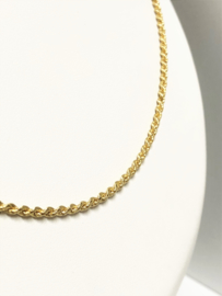 18 K Massief Gouden Koord Ketting - 53 cm / 11,4 g