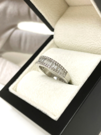 14 Karaat Witgouden Bandring 1.0 ct Diamant - G/VS