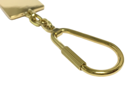 18 K Massief Gouden Plaat Sleutelhanger - 25,25 g
