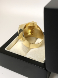 Grote 14 K Gouden Mercedes Ring - 11,95 g