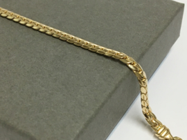 14 K Gouden Gourmet Schakel Armband (gewalst) - 19,5 cm / 10,75 g