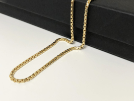 14 K Gouden Venetiaanse Schakel Ketting - 70 cm / 17,15 g