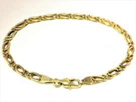 14 K Gouden Valkoog Schakel Armband - 21 cm / 11,55 g