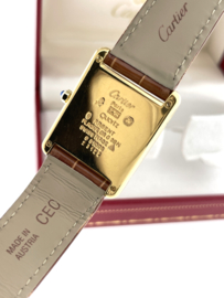 Must de Cartier Tank Rectangle Trinity Dial Large Quartz  - 2 Jaar Garantie