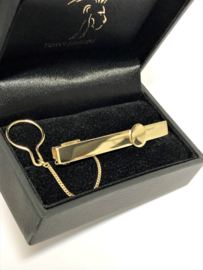 14 K Massief Gouden Das Klem Krokodil Met Ketting Monogram  - 5,5 cm / 7,9 g