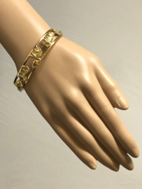 18 Karaat Gouden Slaven Armband - Wild Animals / 23,15 g