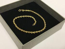 14 K Gouden Koord Armband - 20 cm