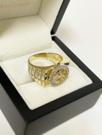 14 Karaat Gouden Mercedes Ring Heren - 9,5 g