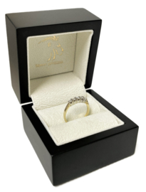 Bicolor Gouden Rijring 0.15 ct Briljant Geslepen Diamant G / VVS