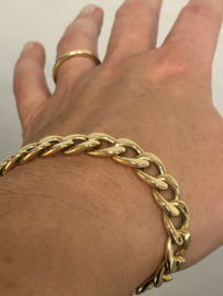 14 K Gouden Gourmet Schakel Armband - 19,5 cm / 14,2 g